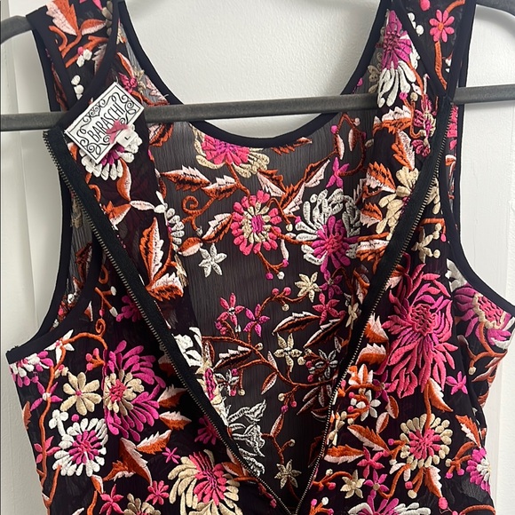 Anthropologie BARASCHI purple and Pink Embellished Fitted Tank Top - Picture 7 of 9